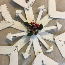 Wooden Snow Flakes