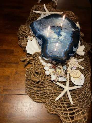 Brazil Agate Candle With 3 Wicks