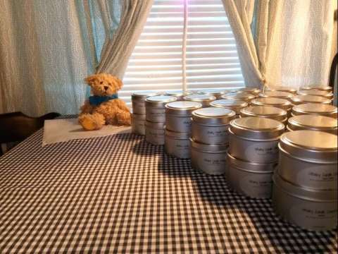 Candle Tins and Dipped Bear Ready For a Retail Partner