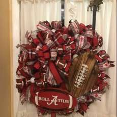 Alabama Football Wreath