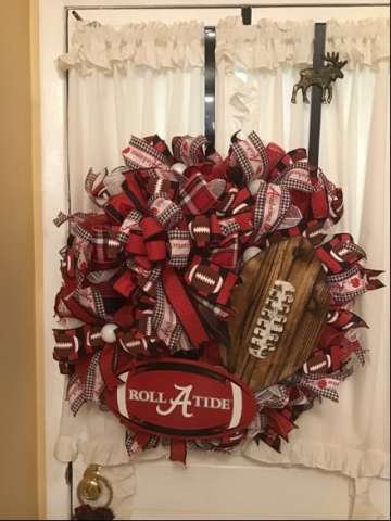 Alabama Football Wreath