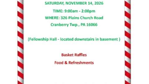 Plains Church Craft Fair