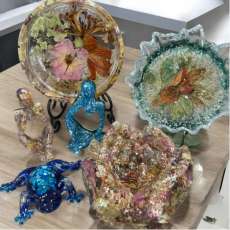 Resin and Floral Home Decor