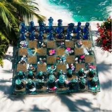Beach Themed Chess Set