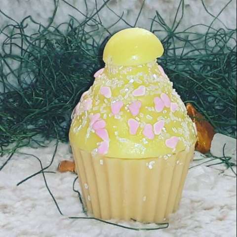 Organic Lemon Cupcake Soap
