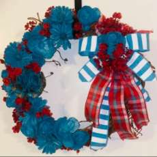 Turquoise and Red Wood