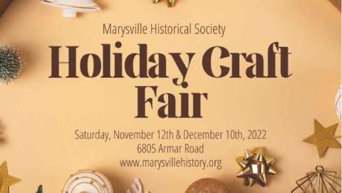 Marysville Historical Society & Museum Craft Fair - Dec