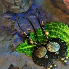 E36 Teardrop Dangle Hoop Earrings