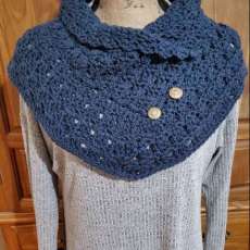 Dark Blue Women's Scarf