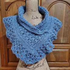 Blue Lace Women's Scarf