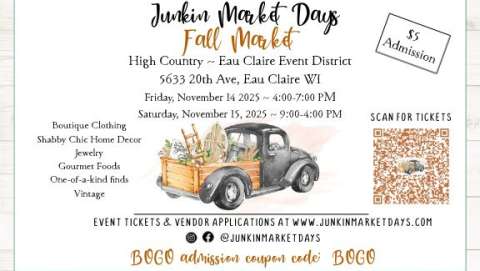 Junkin' Market Days Fall Event ~ Eau Claire