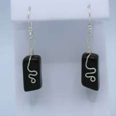 Black Jade Earrings