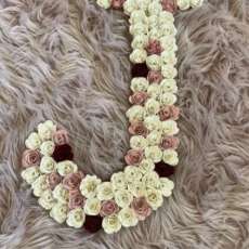 Letters With Paper Flowers