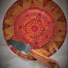 Sunburst Cake Plate and Server