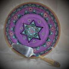 Lilac Cake Plate and Server