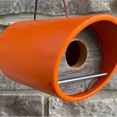 MWW Handcrafted Design - Modern Birdhouse - Angle Tube