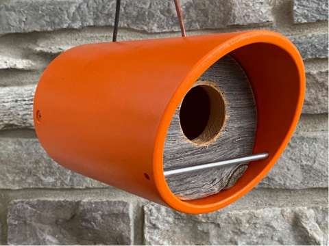 MWW Handcrafted Design - Modern Birdhouse - Angle Tube