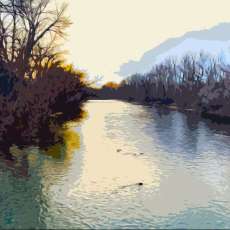 Winter Boise River Morning