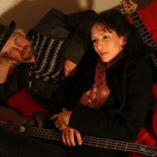 Sexy Red Couch with Strange Lights