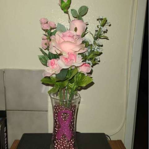 Breast Cancer Vase