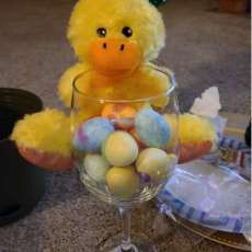 Duck/Easter Eggs Glass