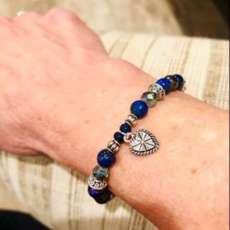 Antique Heart Charm Bracelet