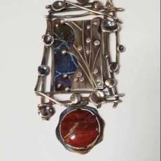 Argentium Silver and Titanium Pendant