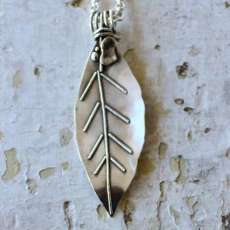 Sterling Silver Leaf Pendant