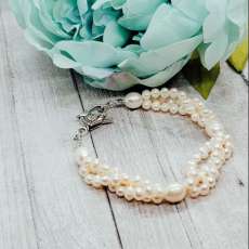 The Marina Triple Strand Pearl Bracelet