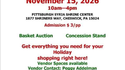 Indoor Fall Craft Show