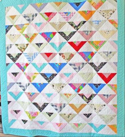 Triangles on Point Quilt