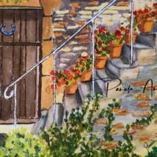 The Horse Shoe on the Wooden Door