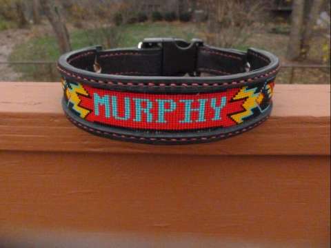 Custom Beaded Dog Collars