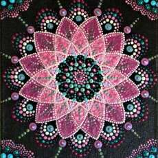 Dot Painting on Canvas