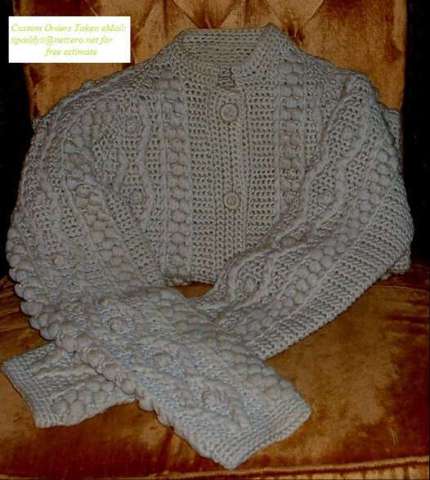 Aran Crocheted Fishermann For Custom Orders
