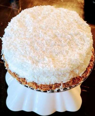 Heavenly Candied Coconut Cake