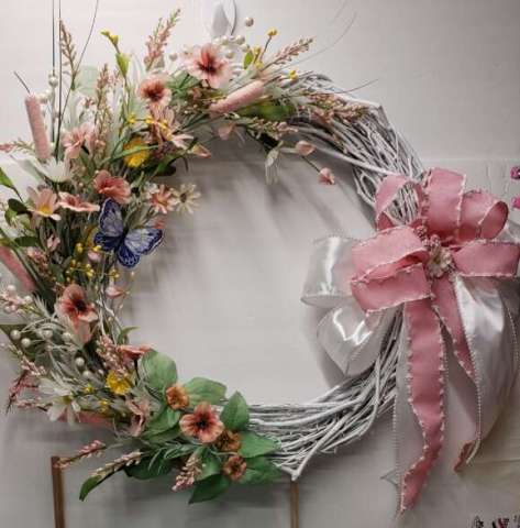Peach and Pink Wreath