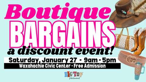 Boutique Pop Up | Waxahachie Civic Center | January