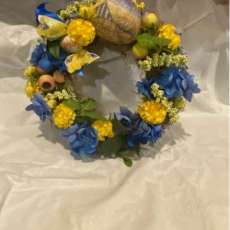 10 Inch Wreath With Decoupage Shells