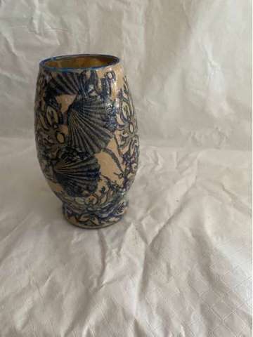 7 Inch Decoupage Vase