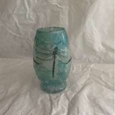 7 Inch Decoupage Vase 749