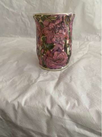 7 Inch Decoupage Vase 745