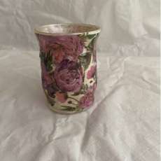 7 Inch Decoupage Vase 744 Back of 745