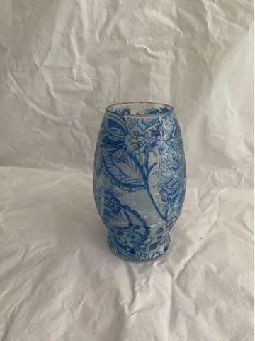 7 Inch Decoupage Vase 729
