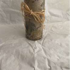 7 Inch Decoupage Vase 713
