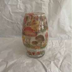 7 Inch Decoupage Vase 718
