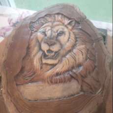 Chalked Lion
