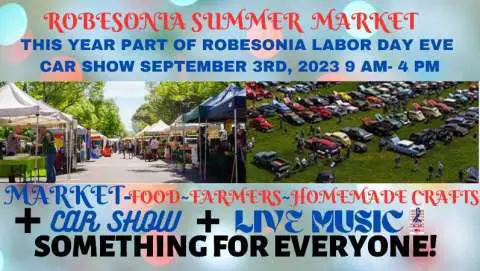 Robesonia Summer Market Part of Town Car Show