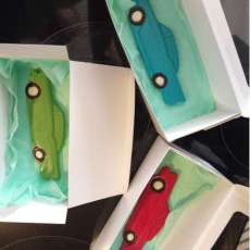 Hand Painted Chocolate Cars