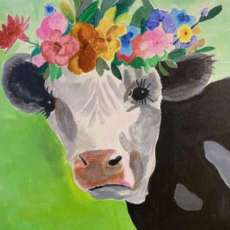Flower Crown Cow